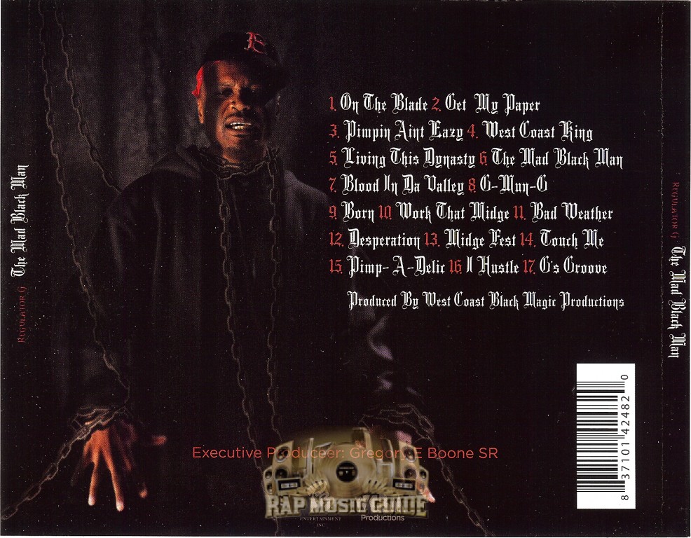 洋楽 G-RAP Regulator G Regulator G - The Mad Black Man: CD | Rap Music Guide